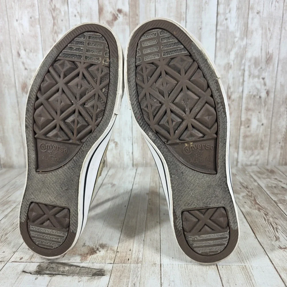 Converse Chuck Taylor All Star Low Top Glitter Gold Sneakers‎ Women's Size 7 - Picture 7 of 8